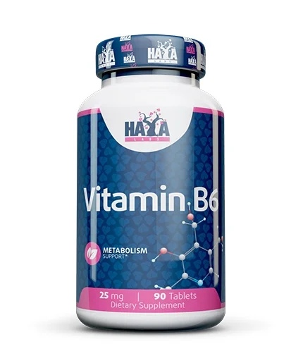 Haya Labs Vitamin B6 / 25 mg / 90 tablets
