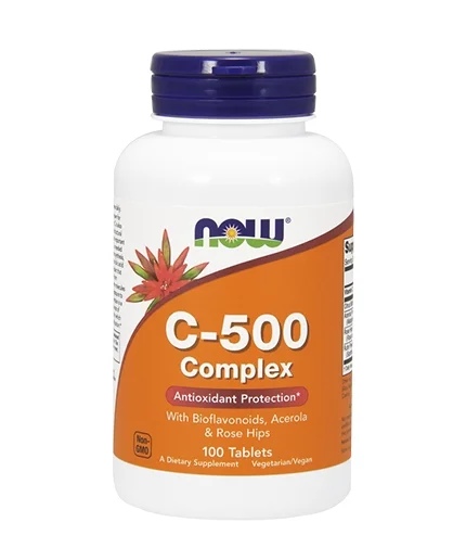 NOW Vitamin C-500 /Rose Hips/ 100 tablets