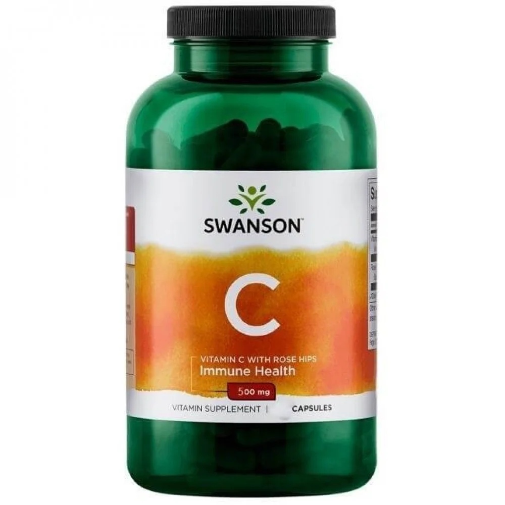 Haya Labs Vitamin C with Rose Hips 500 mg / 100 capsules