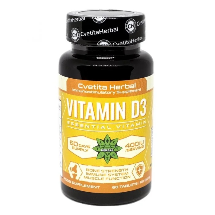 Cvetita Herbal Vitamin D3 - Vitamin D3 - 400 IU / 60 tablets