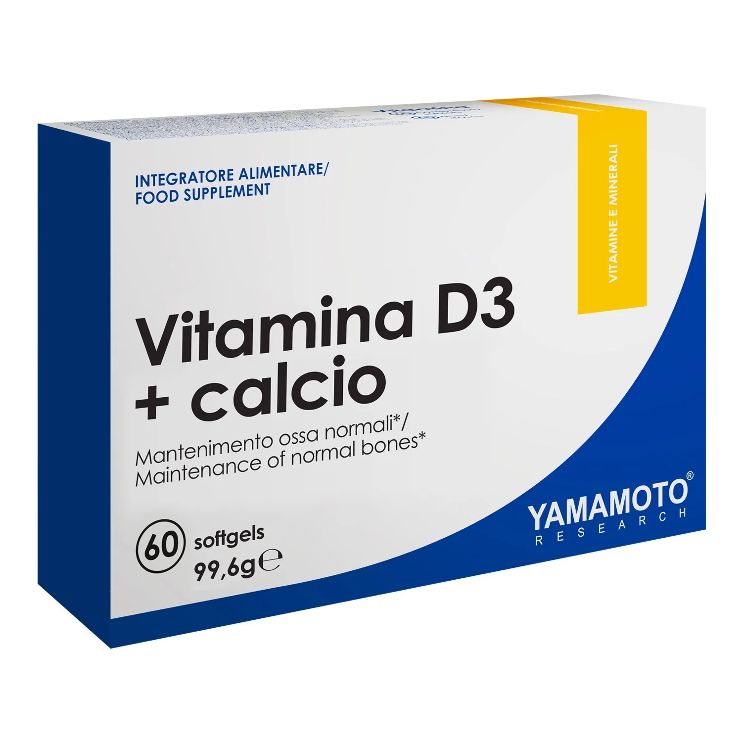 Yamamoto Natural Series Vitamin D3 + Calcium 60 gel capsules