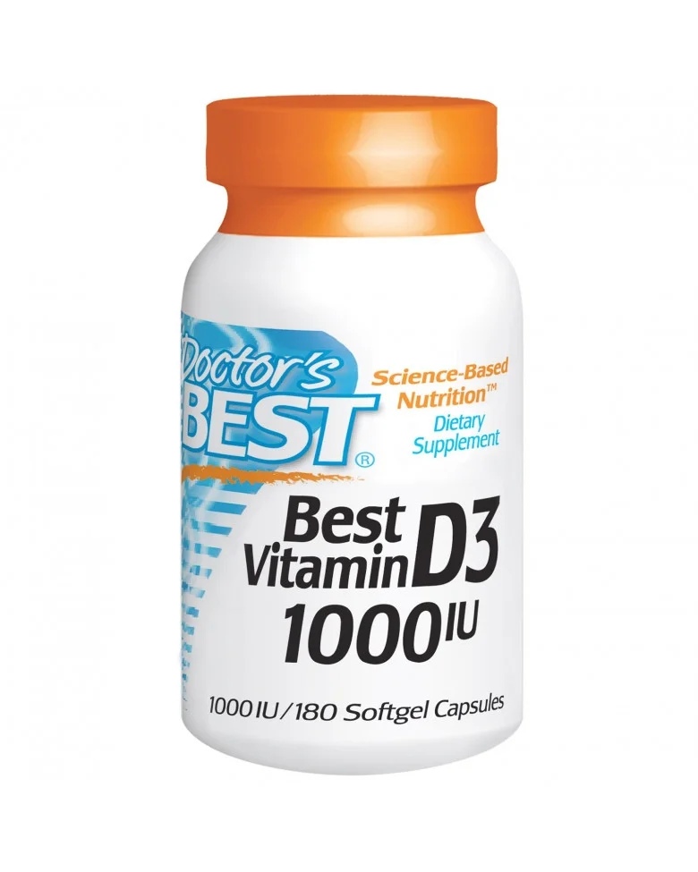 Doctor\s Best Vitamin D-3 1000 IU / 180 gel capsules