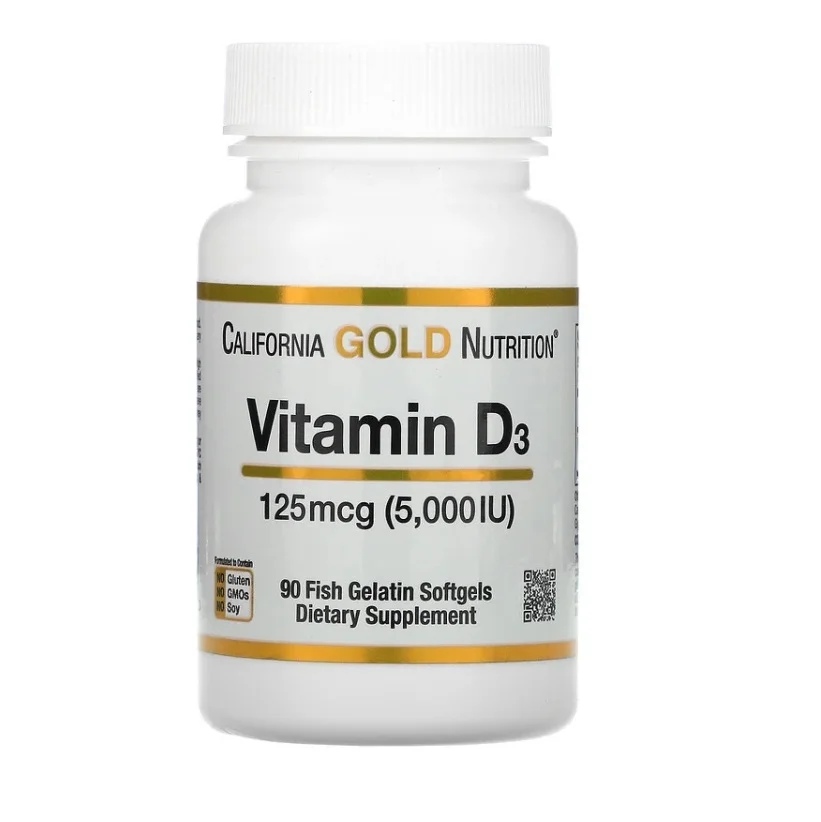 California Gold Nutrition Vitamin D3 125 mcg 5