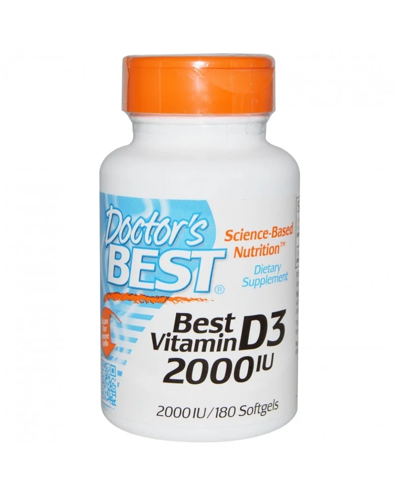 Doctor\s Best Vitamin D3 2000 IU / 180 gel capsules