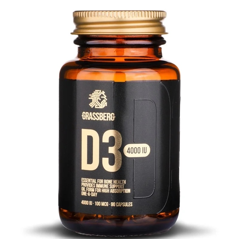 Grassberg Vitamin D3 4000 / 90 gel capsules