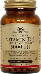 Solgar Vitamin D3 Cholecalciferol) 5000 lu vegetable