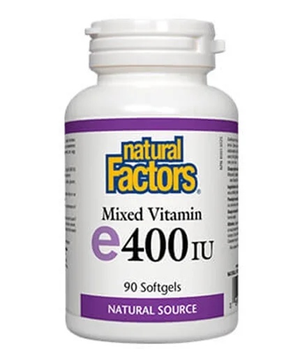 Natural Factors Vitamin E 268 mg 400IU / 90 gel capsules