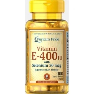 Puritan\s Pride Vitamin E 400 iu selenium 50 mcg 100 softgels