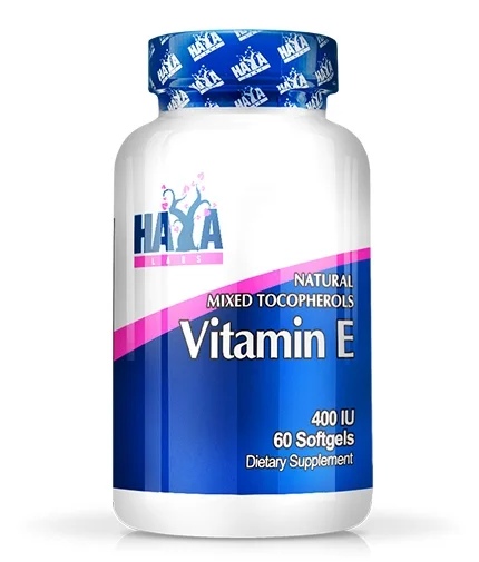 Haya Labs Vitamin E Mixed Tocopherols 400 IU / 60 gel capsules