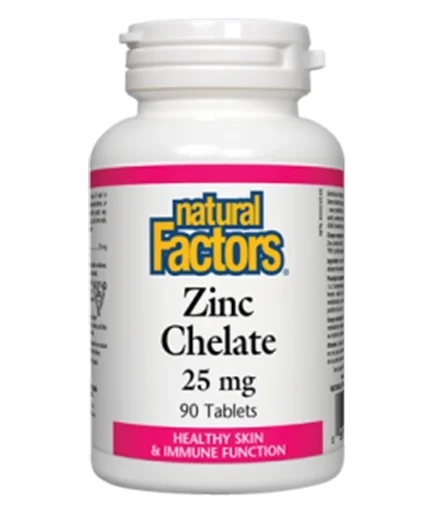 Natural Factors Zinc Chelate / 25 mg 90 tablets