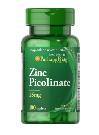 Puritan\s Pride Zinc Picolinate 25 mg / 100 tablets
