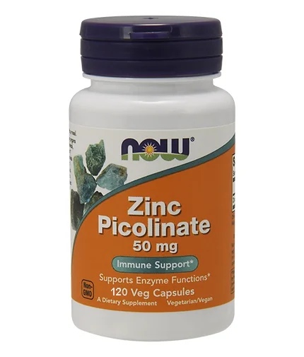 NOW Zinc Picolinate 50 mg / 120 capsules