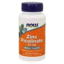NOW Zinc Picolinate 50 mg / 60 capsules